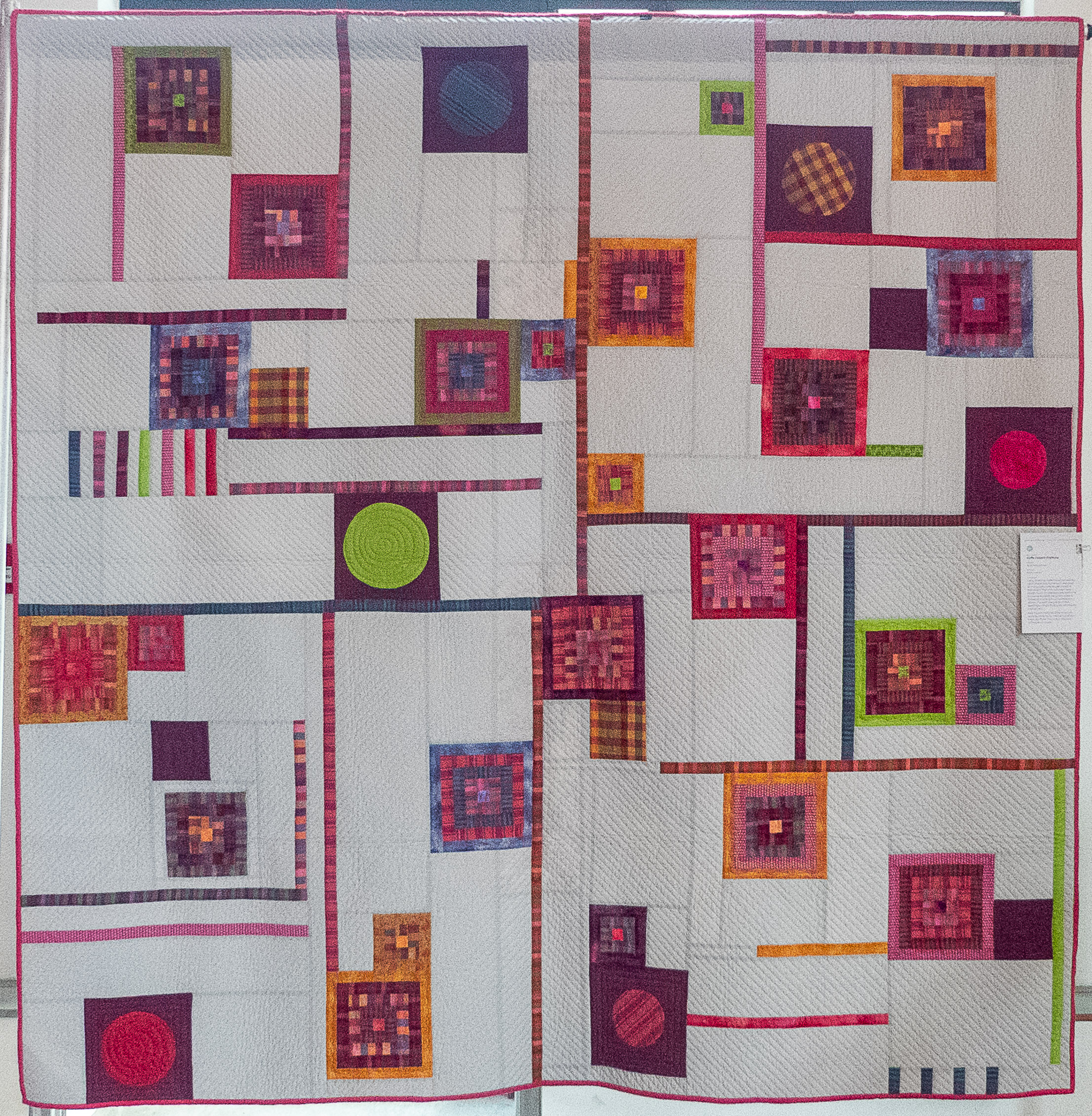 modern geometric quilt