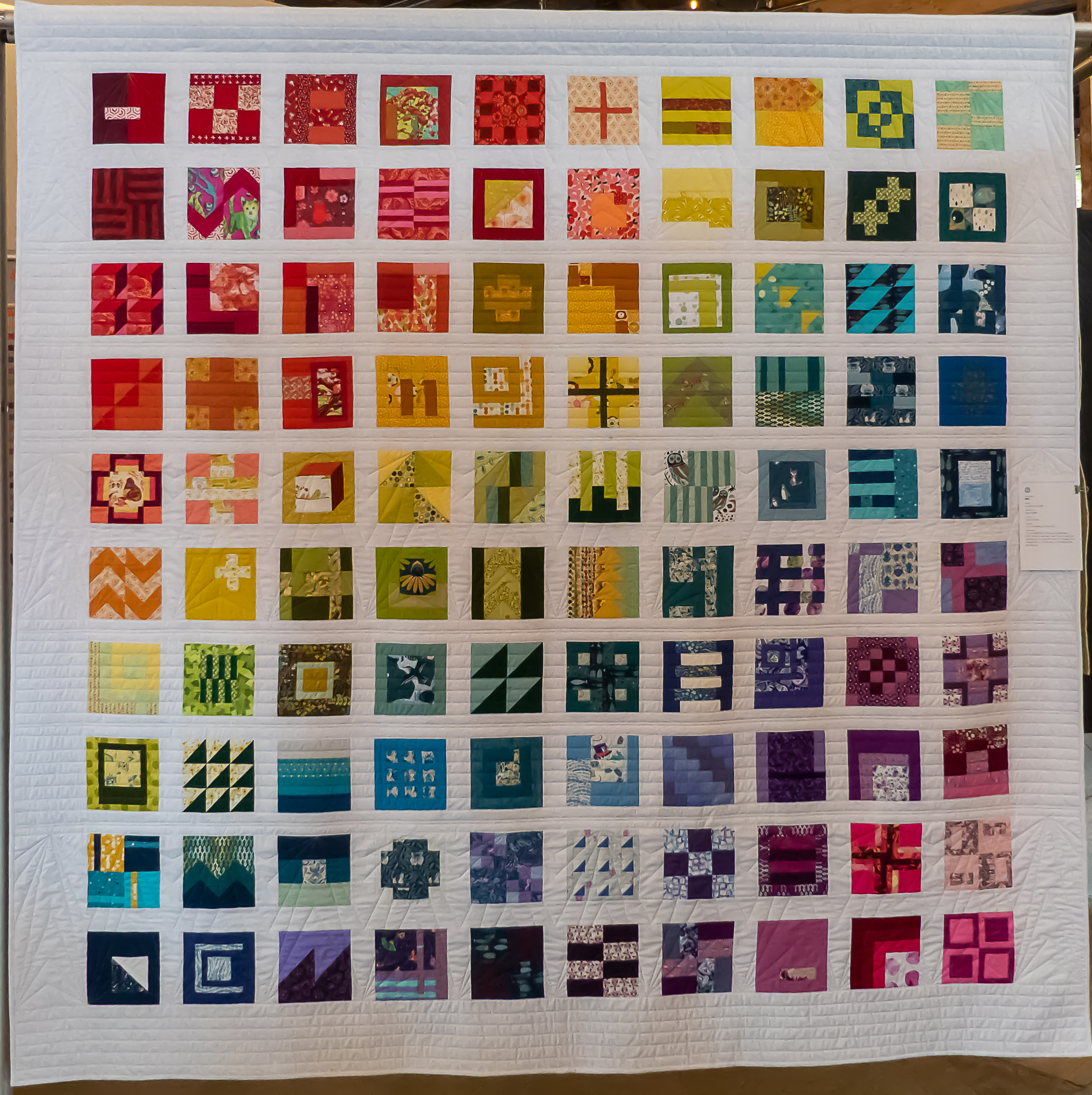 modern geometric quilt